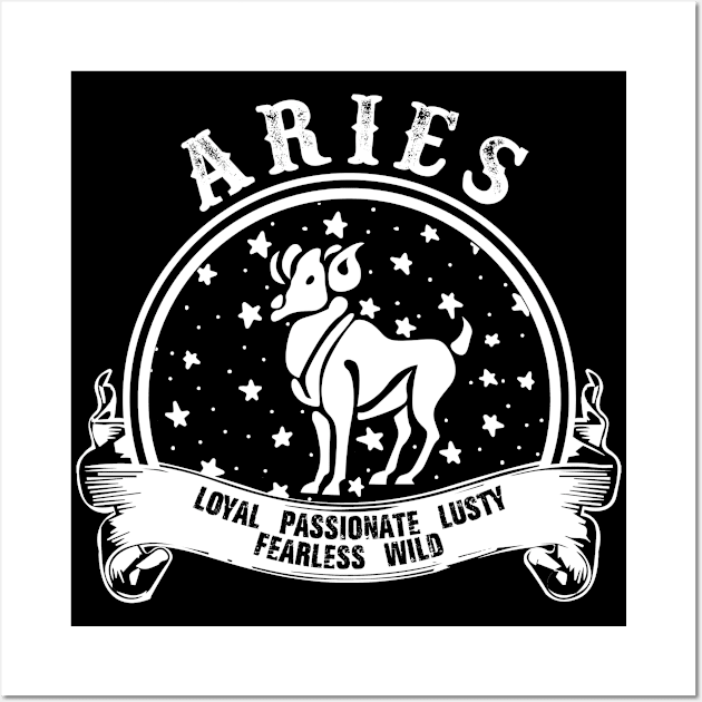 Aries astrology Sign Wall Art by SublimeDesign